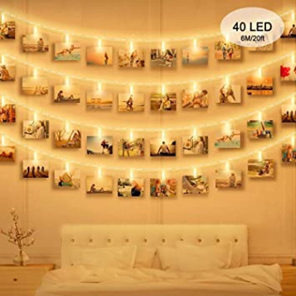 Home Clip Cadena de Luces LED