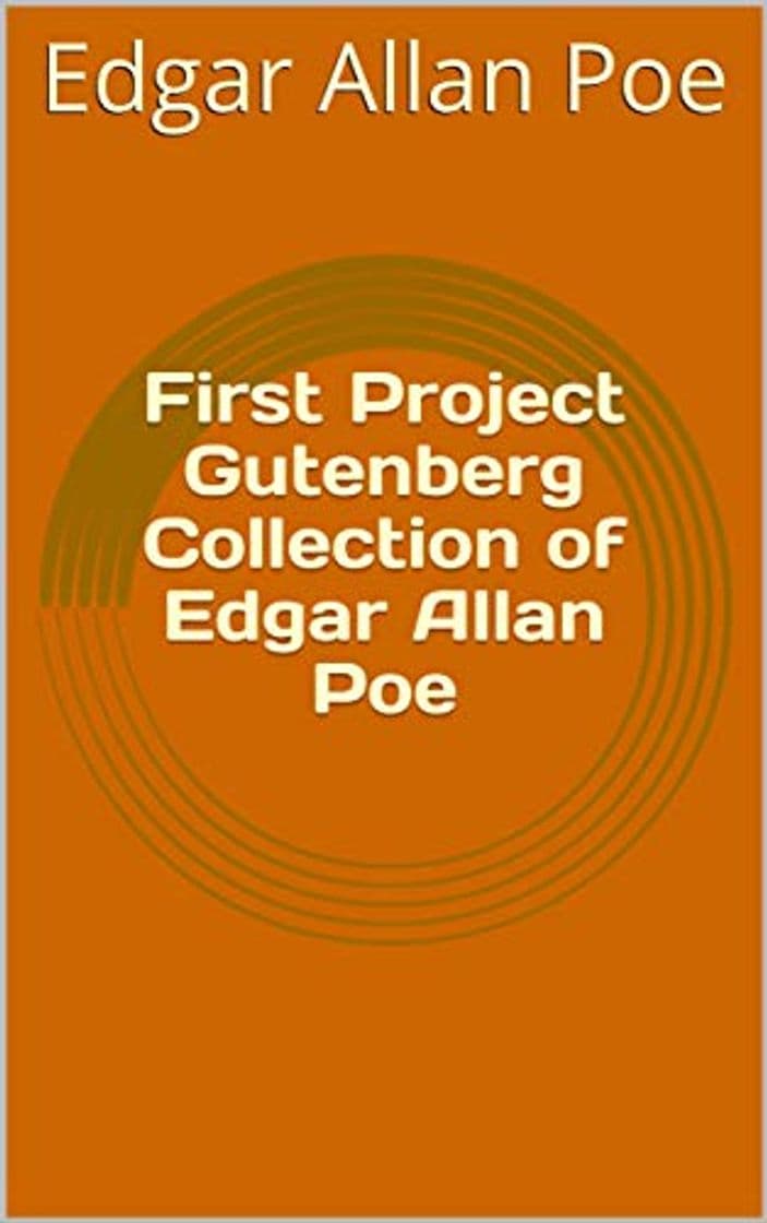 Book First Project Gutenberg Collection of Edgar Allan Poe