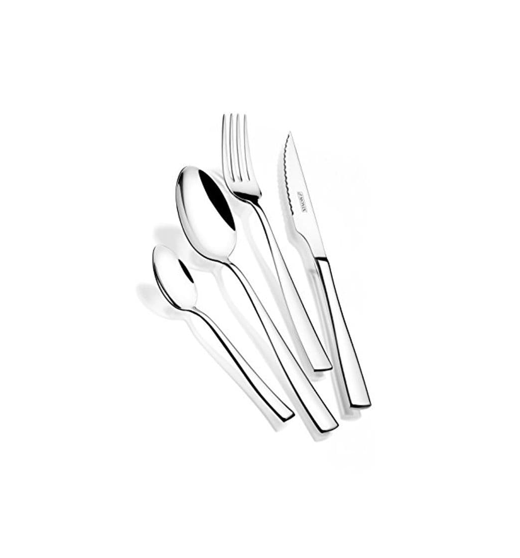 Elemento de la categoría hogar Monix Siena - Set de cubiertos de 24 piezas con cuchillo chuletero,