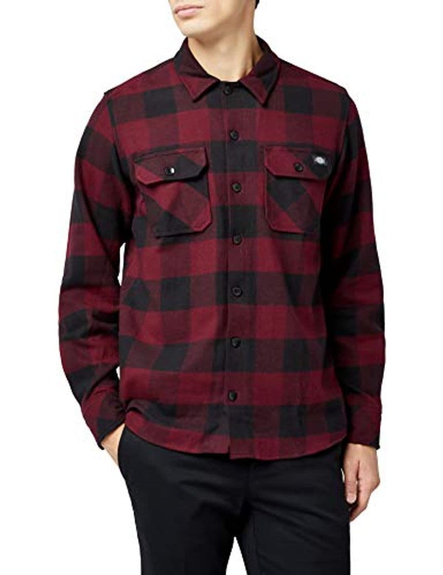 Fashion Dickies Sacramento Camisa Casual, Rojo