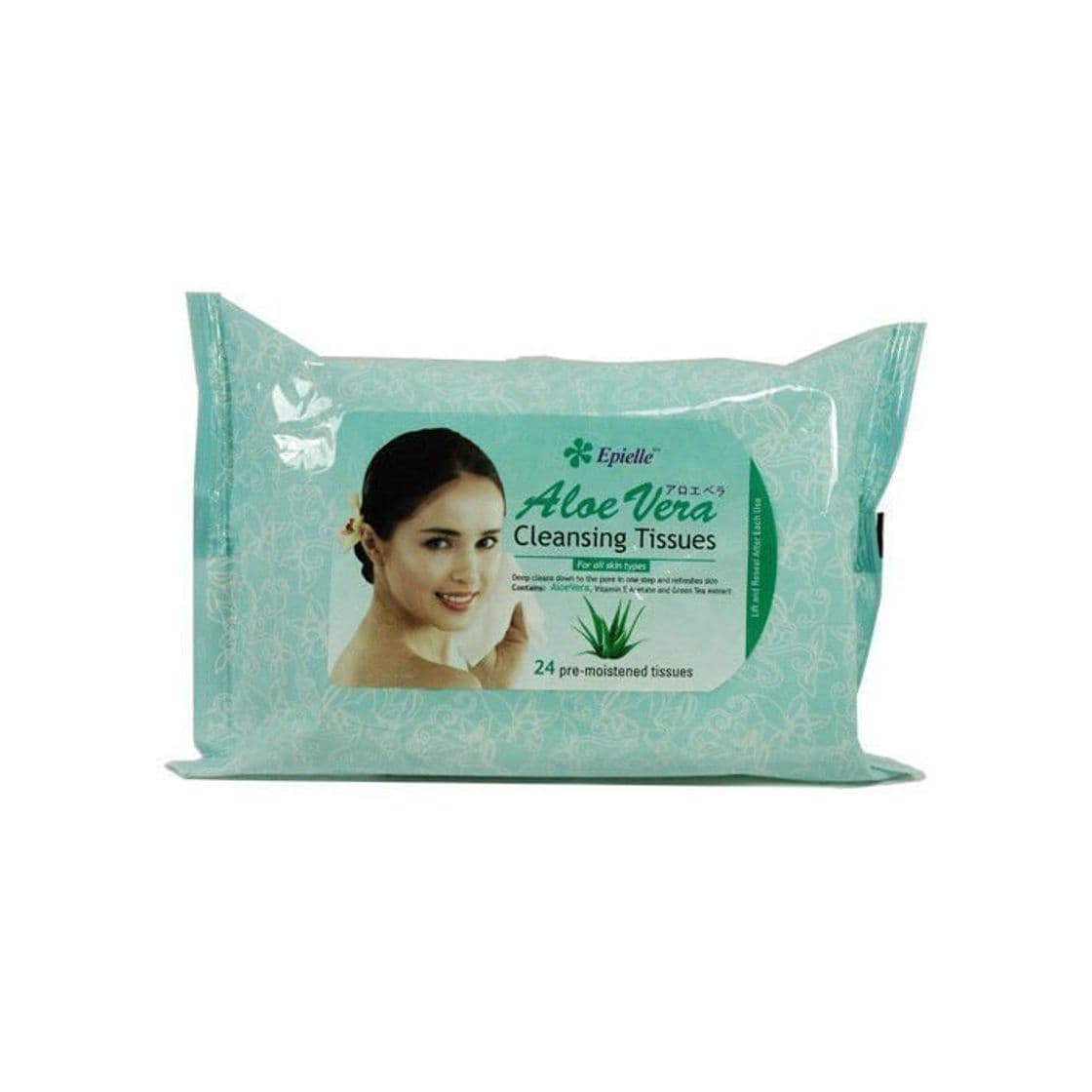 Product Paños de limpieza Epielle prehumedecidos de aloe vera