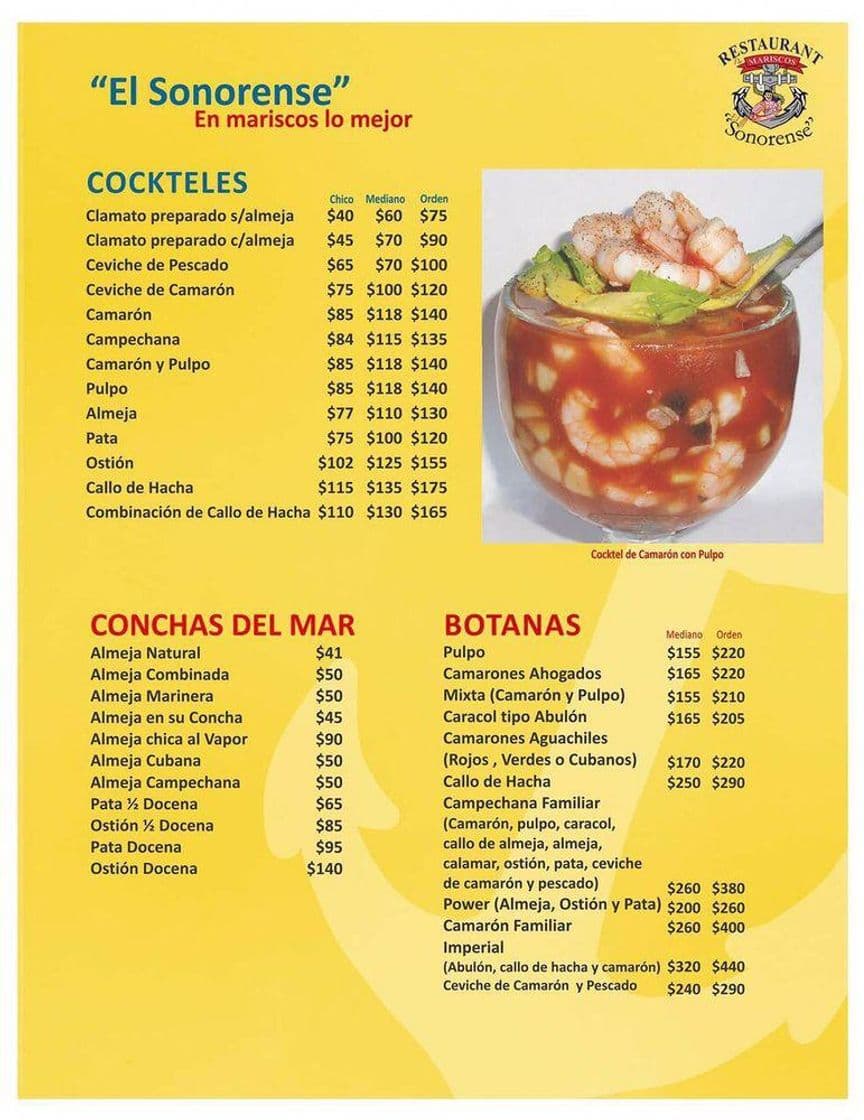 Restaurants Mariscos El Sonorense - Novena