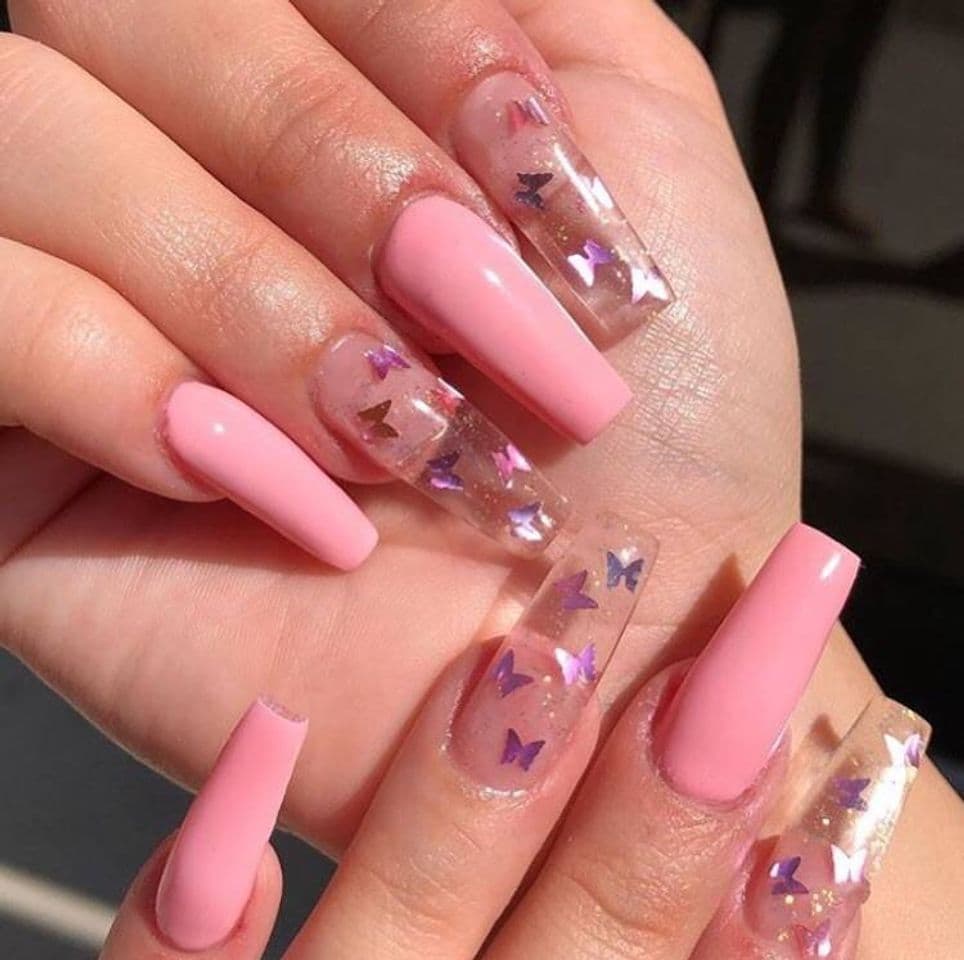 Moda Uñas rosadas 💗✨