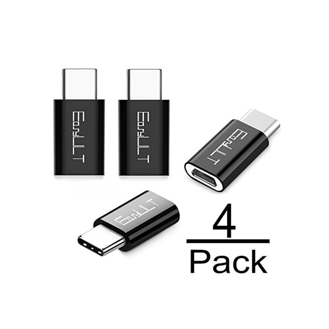 Product EasyULT Adaptador USB C, 4 Pack Adaptador USB Type C a Micro