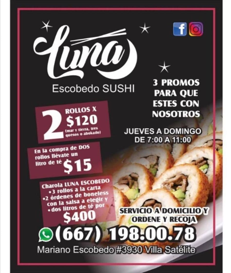 Restaurantes Sushi Luna Escobedo