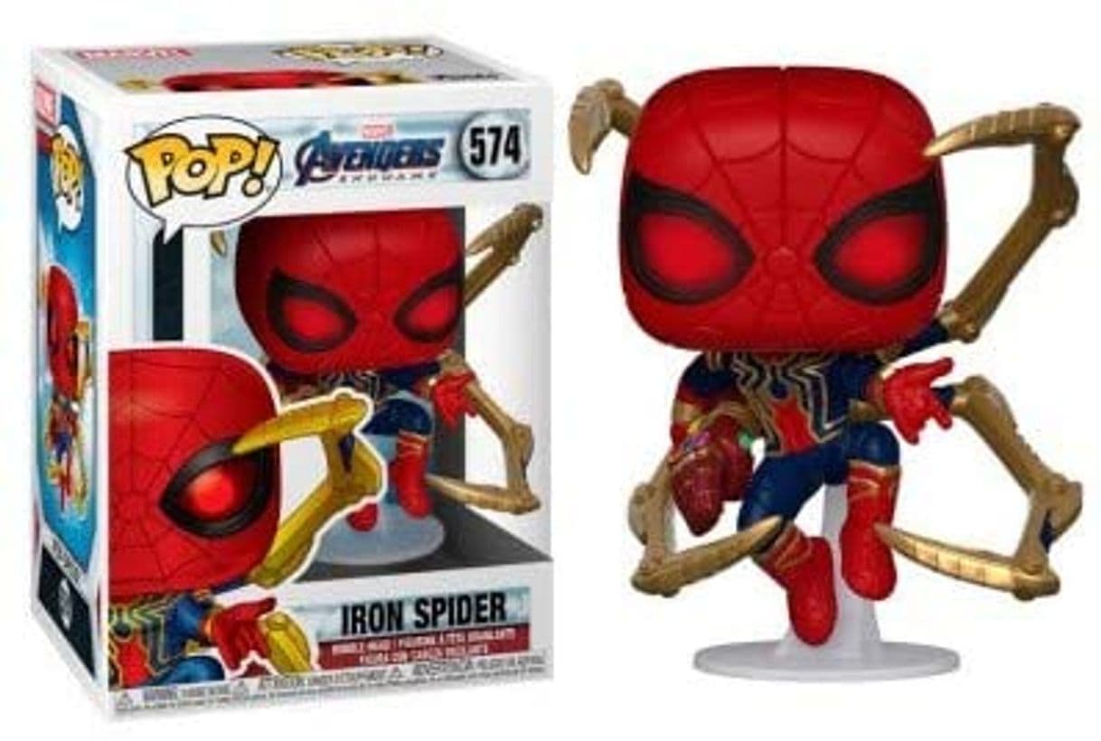 Juego Funko- Pop Marvel: Endgame-Iron Spider w/NanoGauntlet Colctib Toy, Multicolor, Talla Única