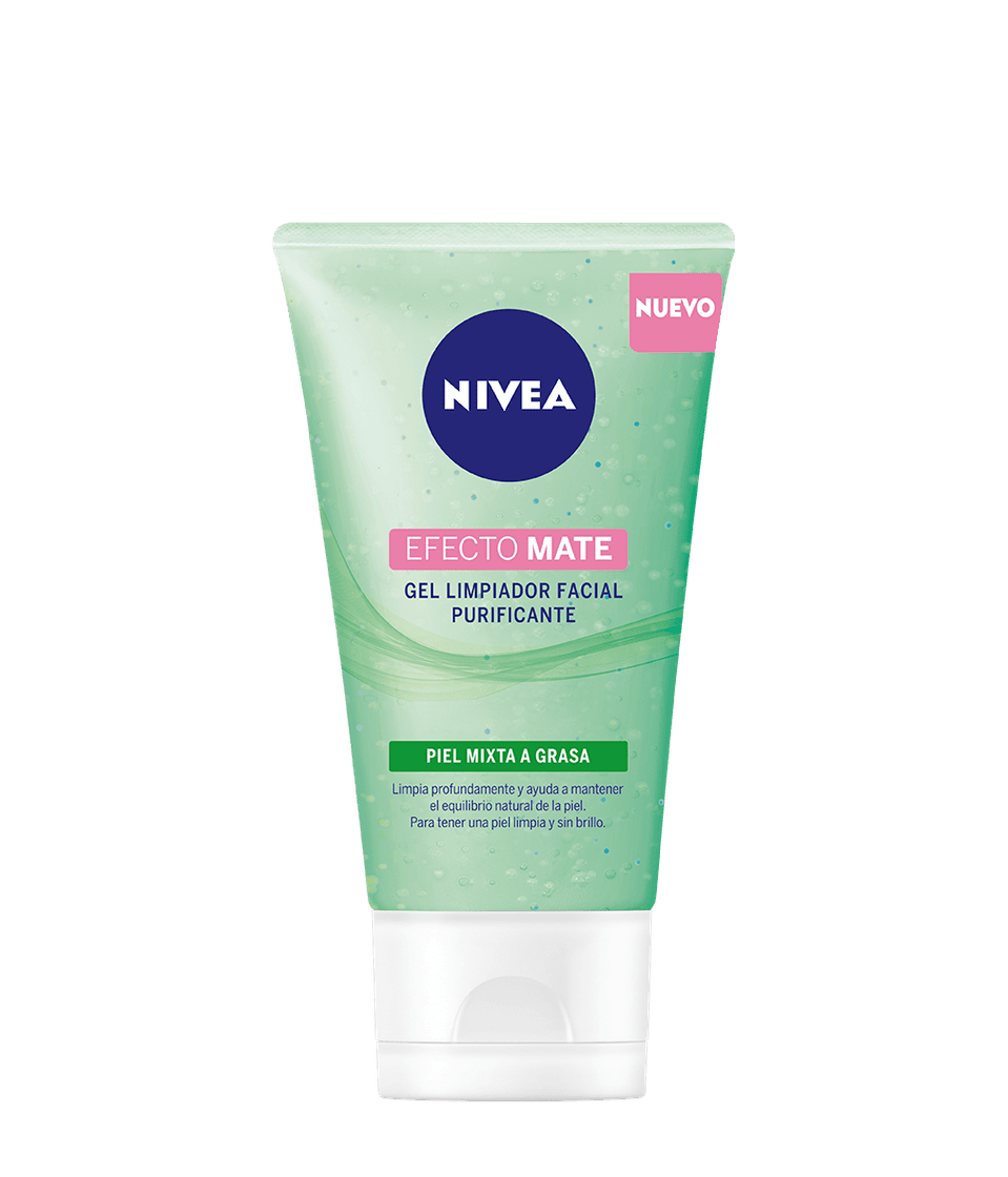 Moda Gel purificante y exfoliante de piel mixta marca Nivea.