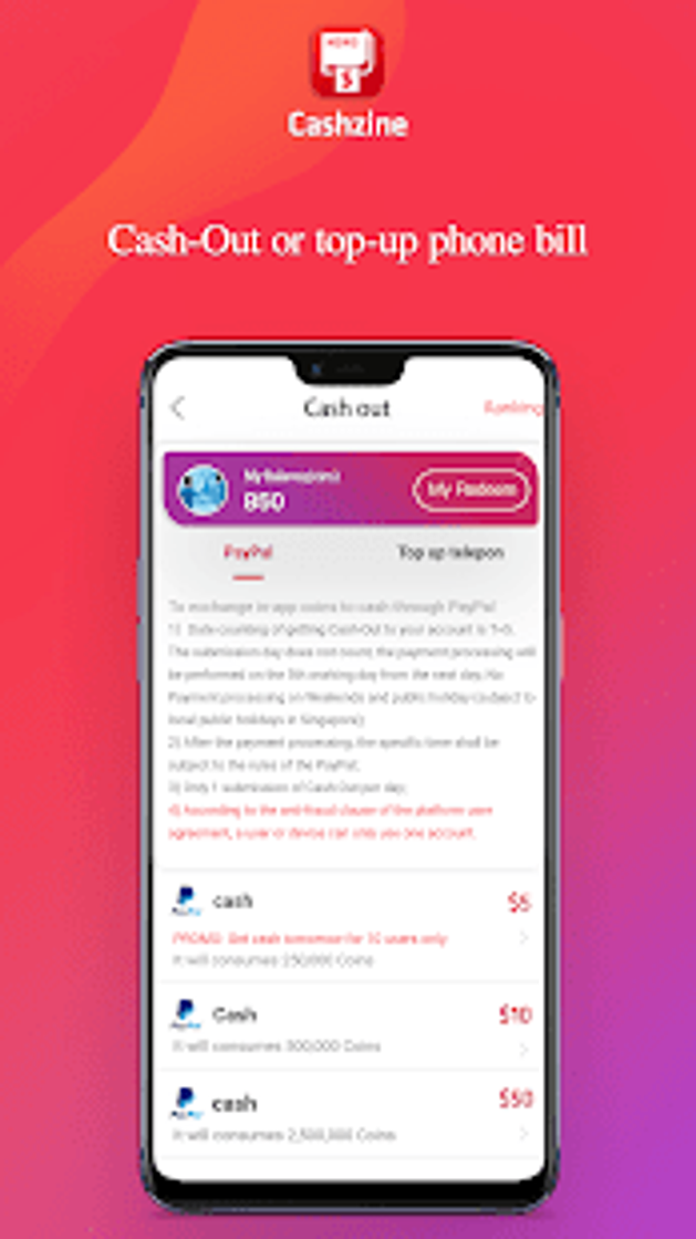 App Cashzine