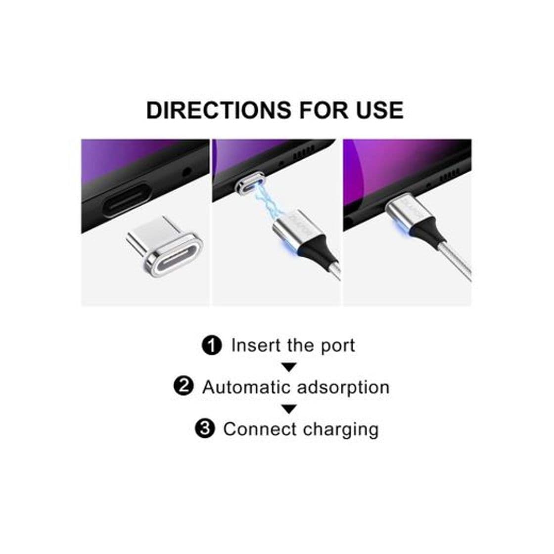 Producto ZKAPOR Cable USB Magnético