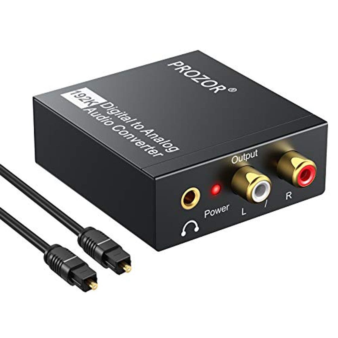 Product PROZOR Convertidor Digital Analógico DAC Audio Óptico Coaxial(RCA) Toslink SPDIF de Audio