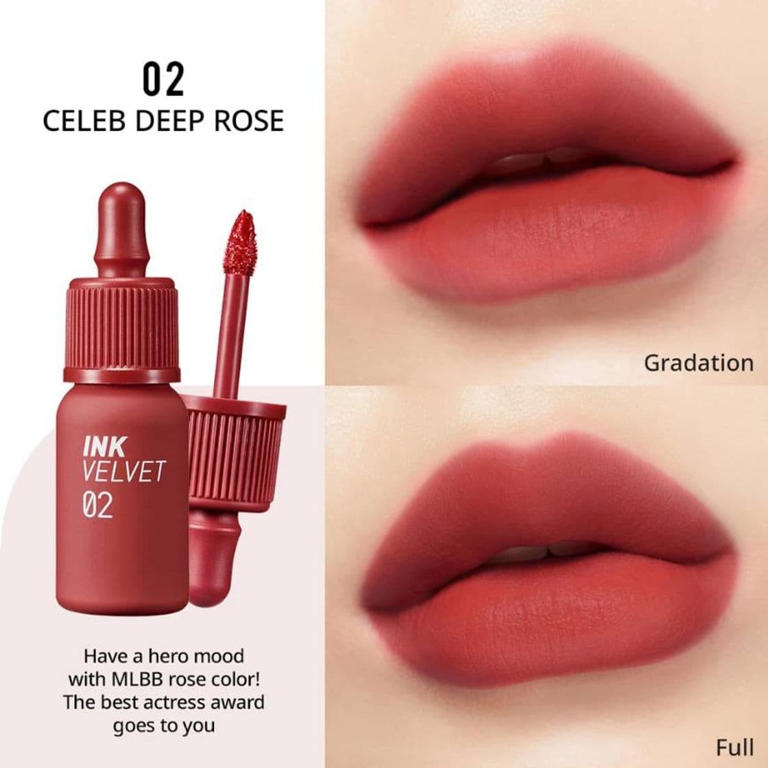 Product PERIPERA Peris Ink Velvet
#CELEB DEEP ROSE