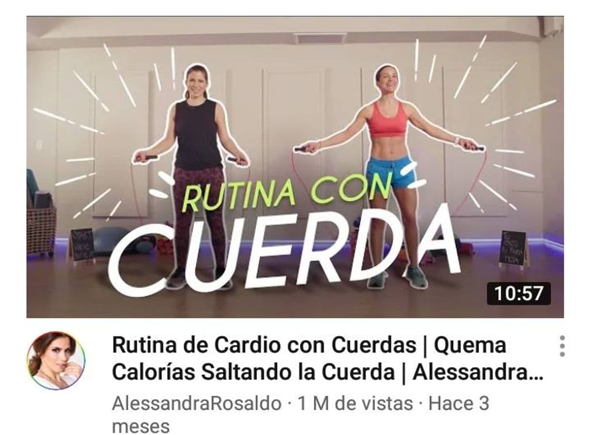 Moda Rutina con cuerda