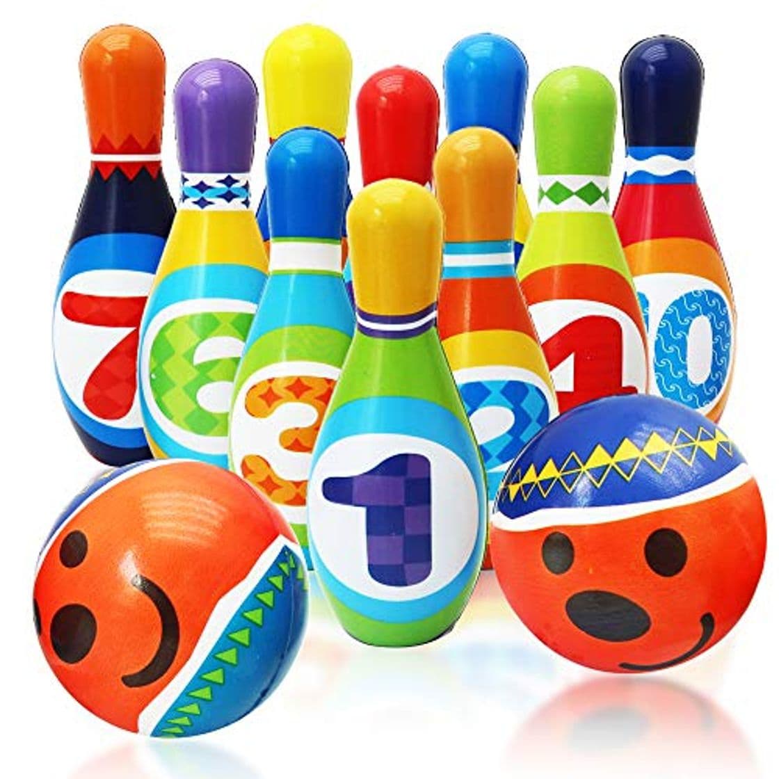 Producto Twiddlers Juego de Bolos Suave para Niños - Bowling Set Incluye 10