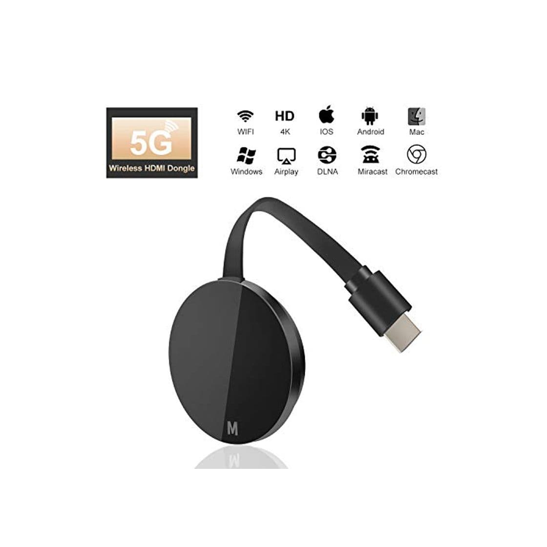 Producto Wireless WiFi Display Dongle HDMI WiFi Dongle Inalámbrico con Pantalla 4K 5G