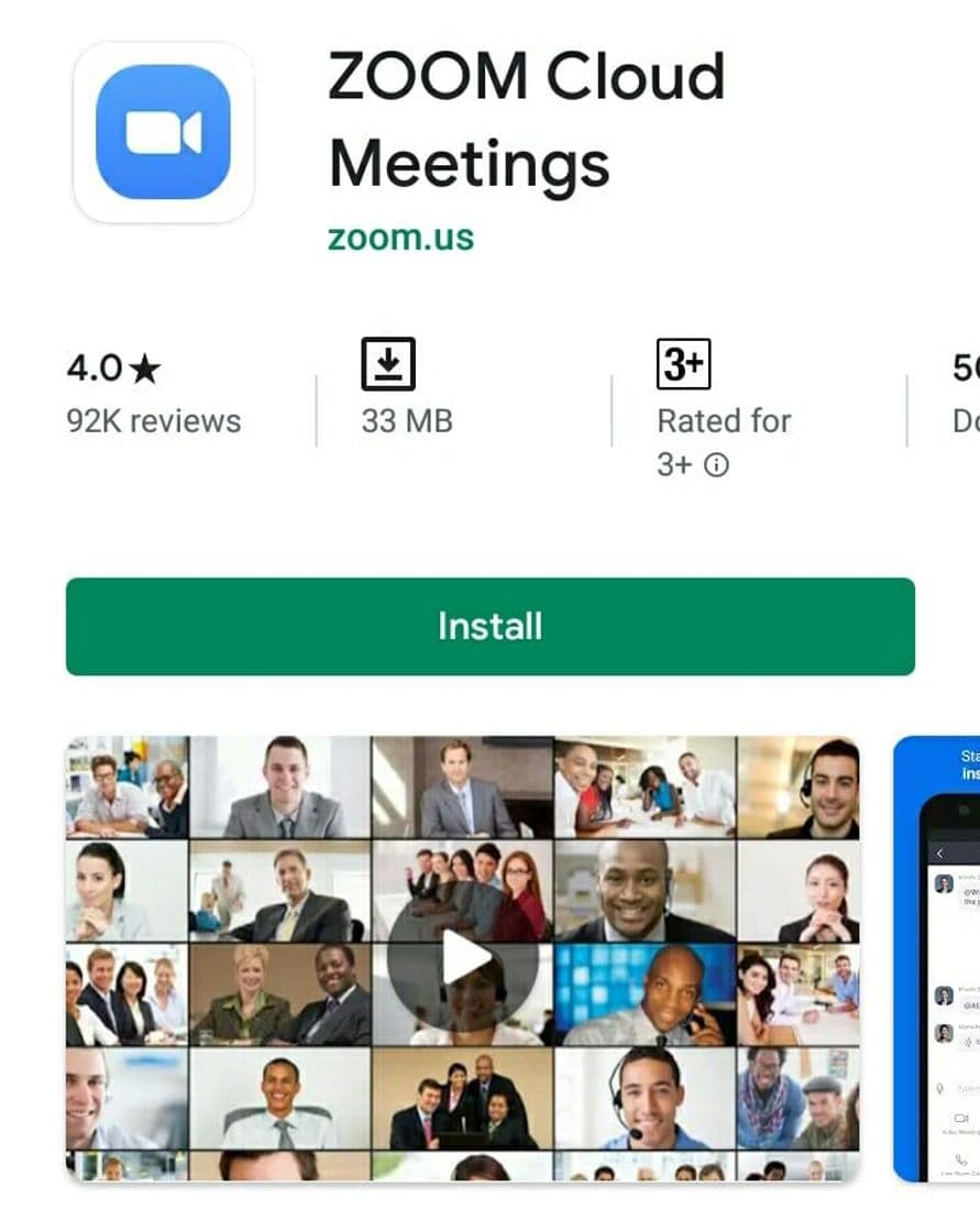 App ZOOM Cloud Meetings