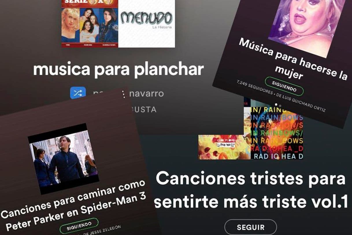 Canción Playlist o canciones, de las mejores...