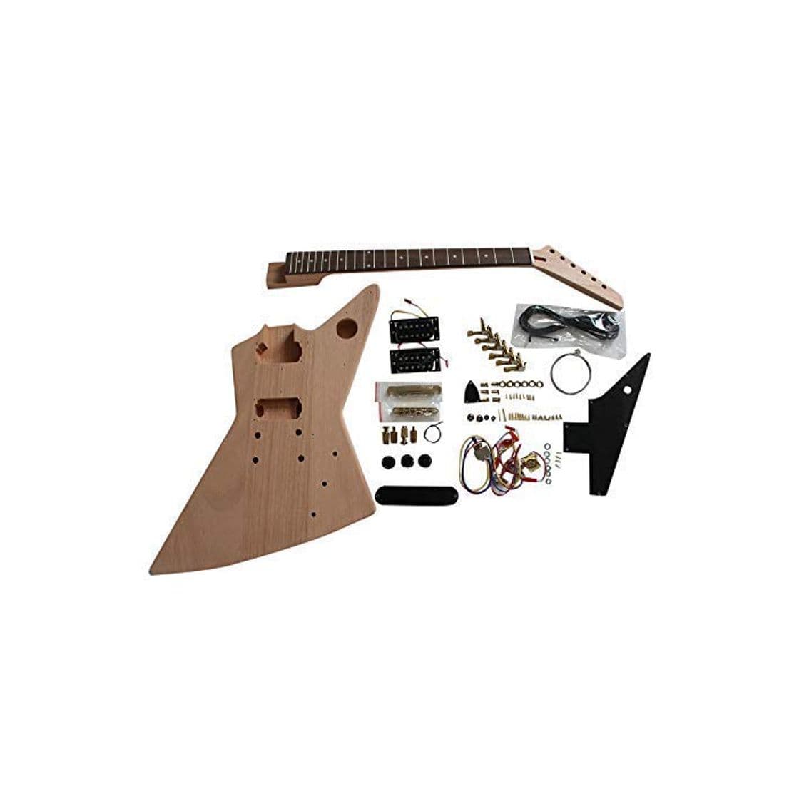 Product Coban Guitars Eléctrico Bricolaje Guitarra Kit EXP1G Caoba Cuerpo Oro Accesorios No Soldadura