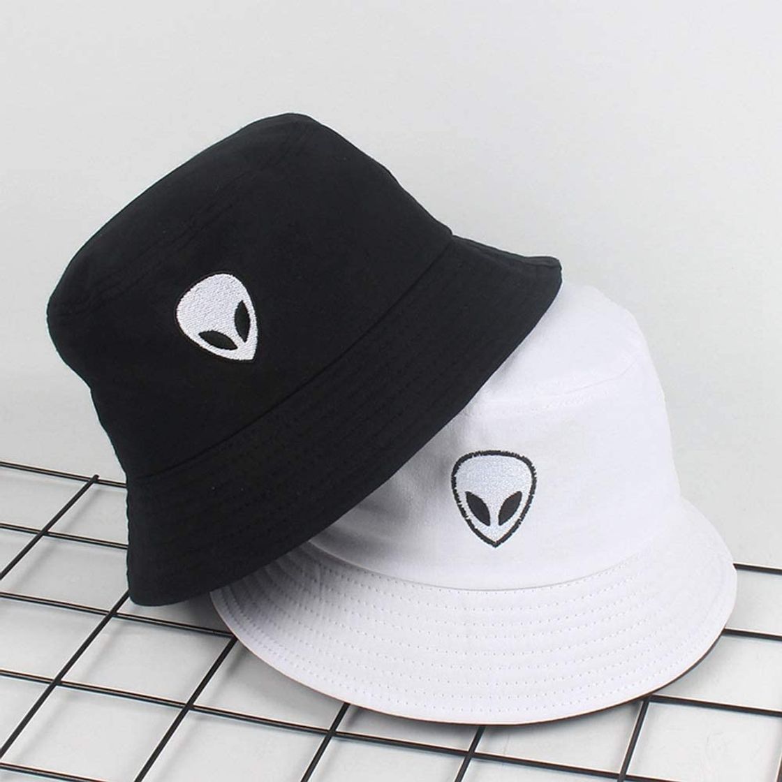 Product temeizimao Amistoso Blanco y Negro Resistente Alien Cubo Gorro Unisex Tapas Cadera