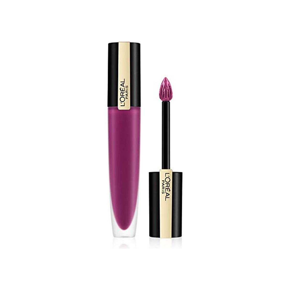 Product L'Oréal Paris Rouge Signature 104 I Rebel Pintalabios Mate Permanente Morado