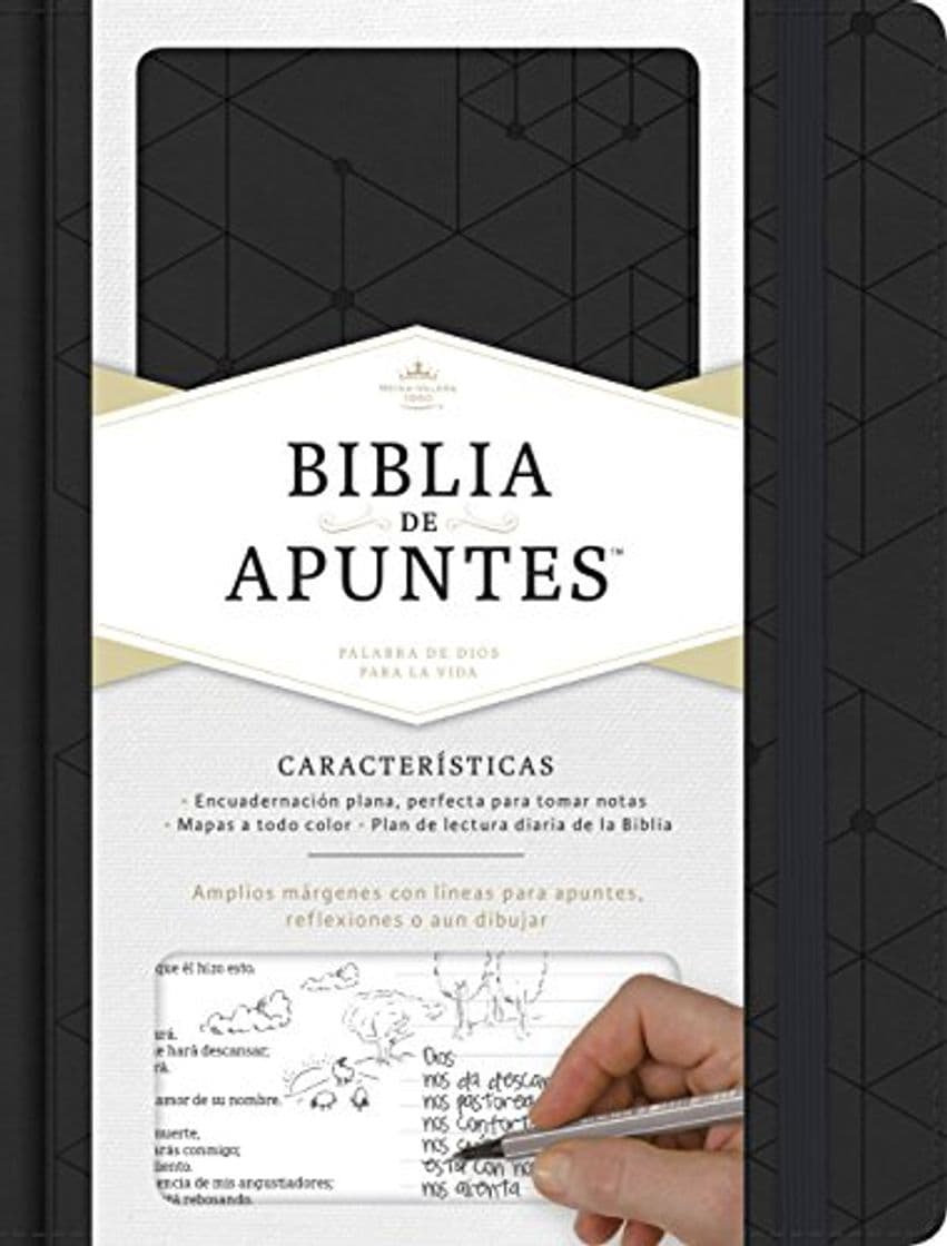 Book Rvr 1960 Biblia de Apuntes, Negro Símil Piel