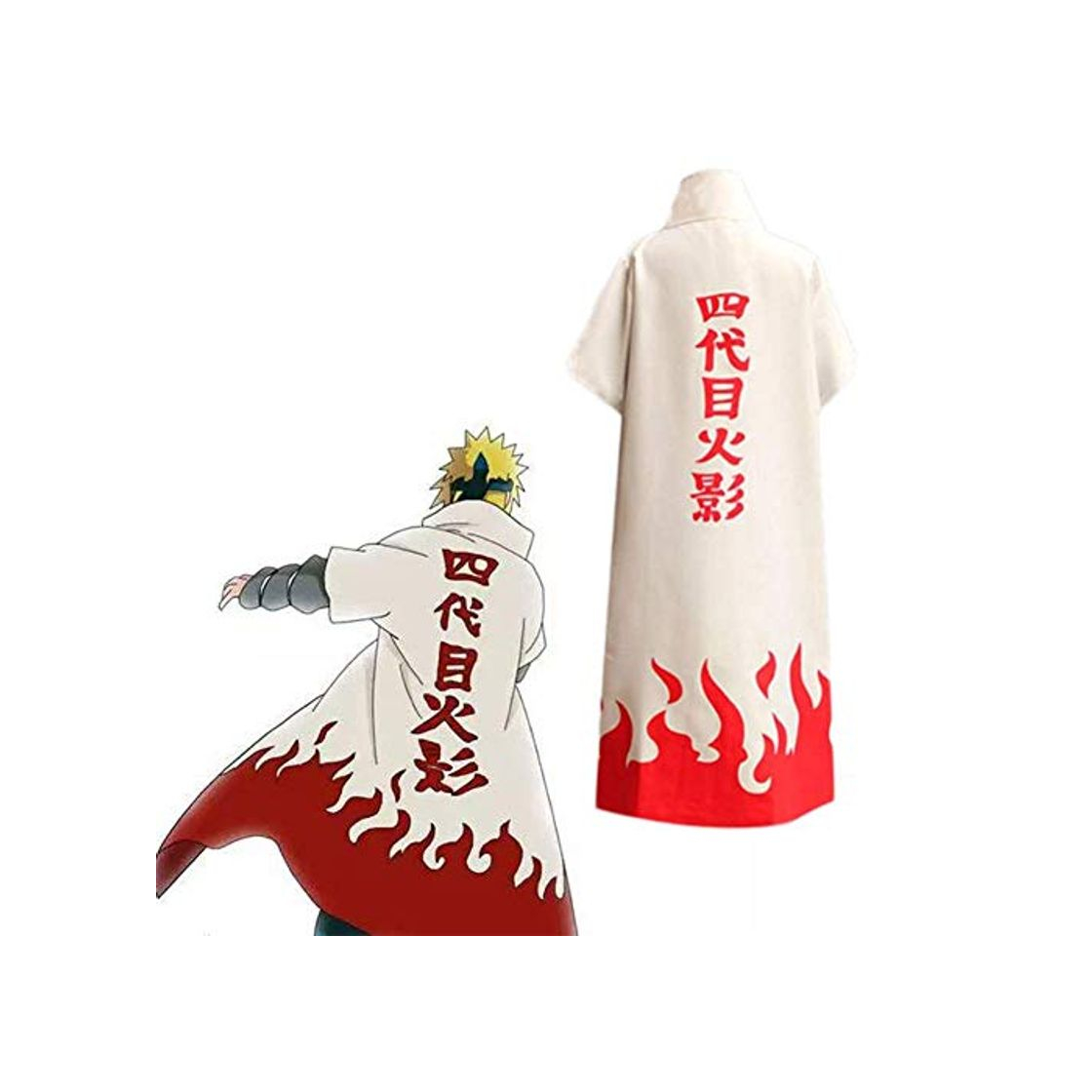 Producto GGOODD 6To Hokage Capa Namikaze Minato Cosplay Costume Anime Naruto Halloween Hokage