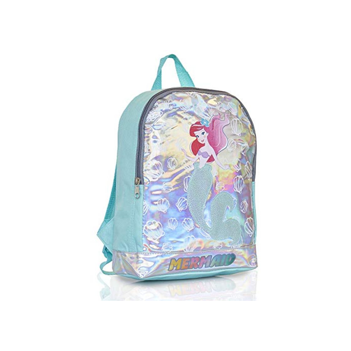 Fashion Disney Mochila Escolar Niña Con Diseño Holográfico Princesa Disney La Sirenita Ariel