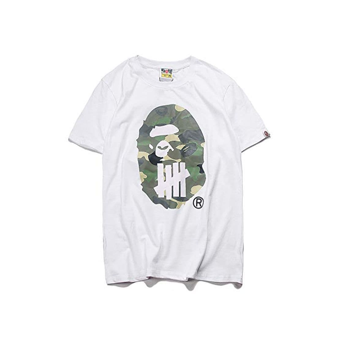 Moda ZGDGG Bape Tshirts Camisas Ocasionales para los Hombres del Cortocircuito del Verano