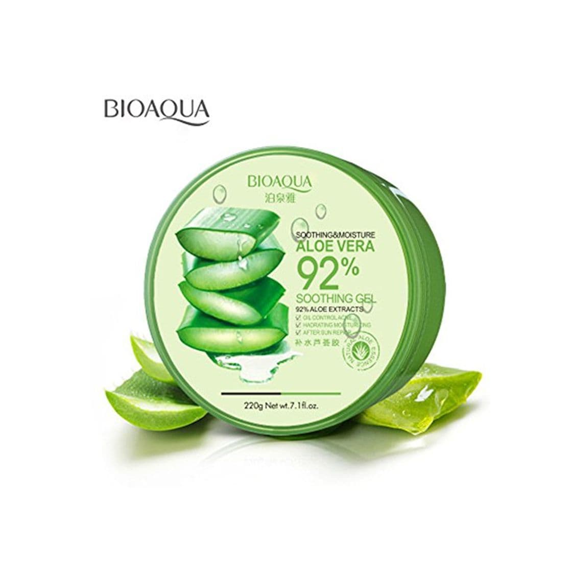 Producto Extractos de aloe vera BIOAQUA 92% hidratante para eliminar manchas de acné