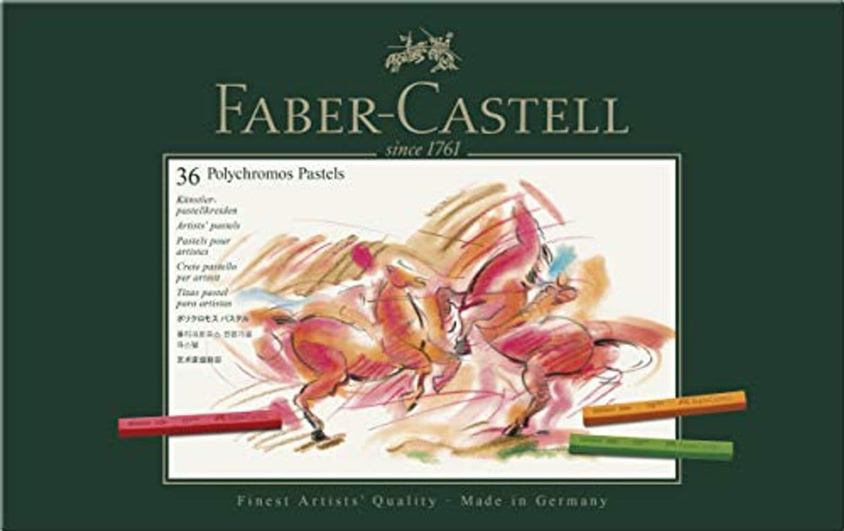 Product Faber-Castell 128536 - Estuche de cartón con 36 tizas pastel polychromos