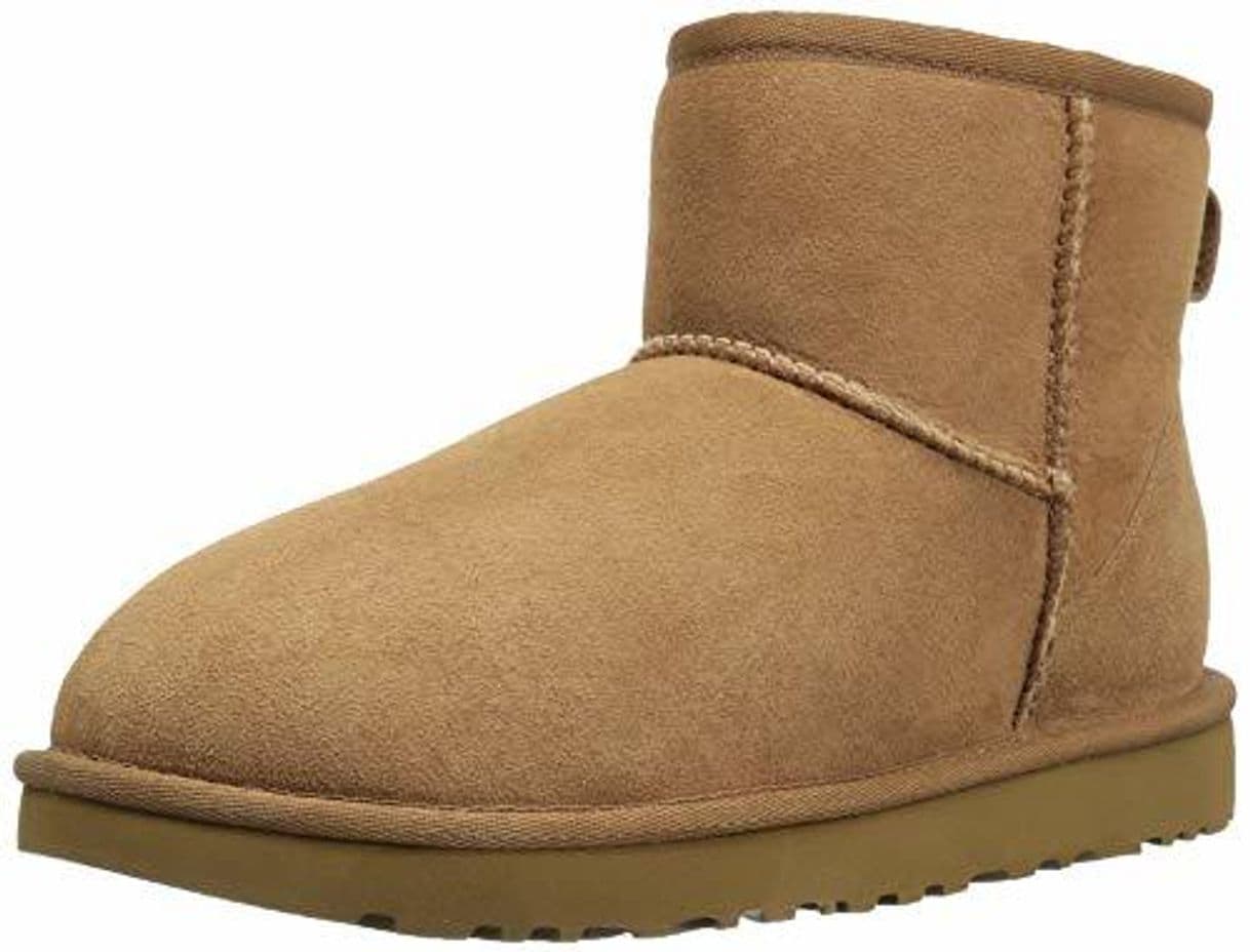 Fashion UGG Classic Mini II, Botas de Nieve para Mujer, Marrón