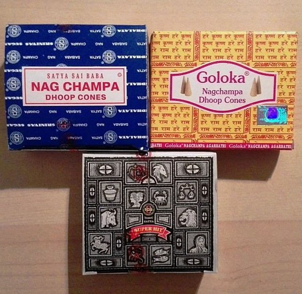 Producto Conos de incienso Nag Champa Juego de 3 - Nag Champa