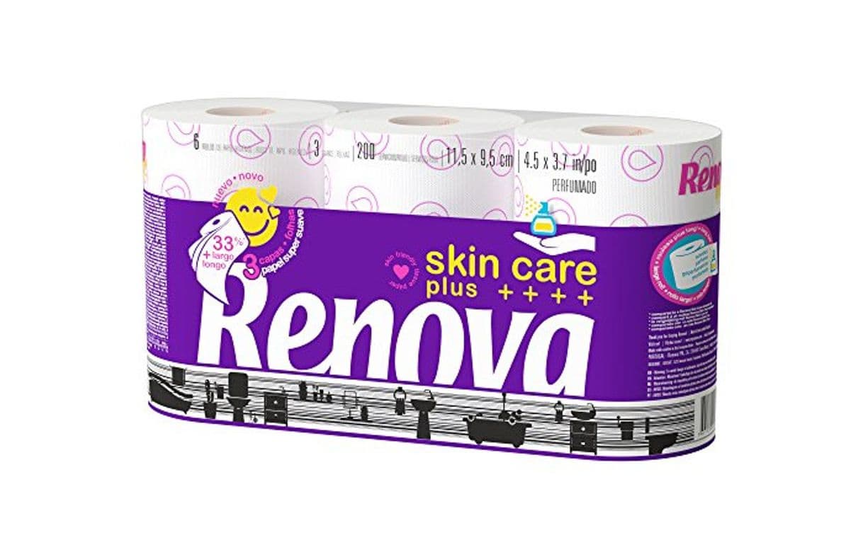 Product Renova Skin Care Plus Papel Higiénico Decorado Perfumado