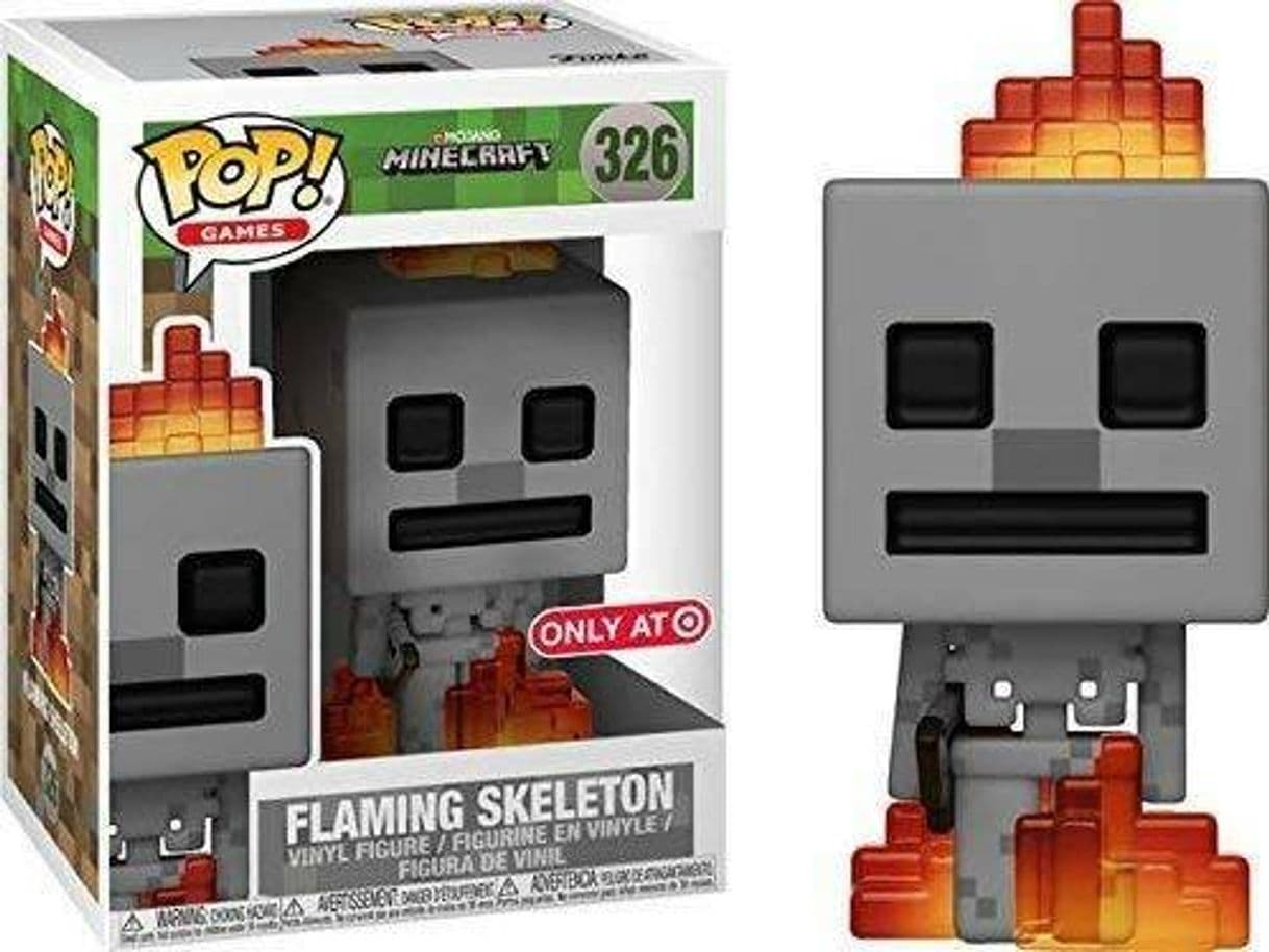 Producto Funko Pop Minecraft Esqueleto en Llamas