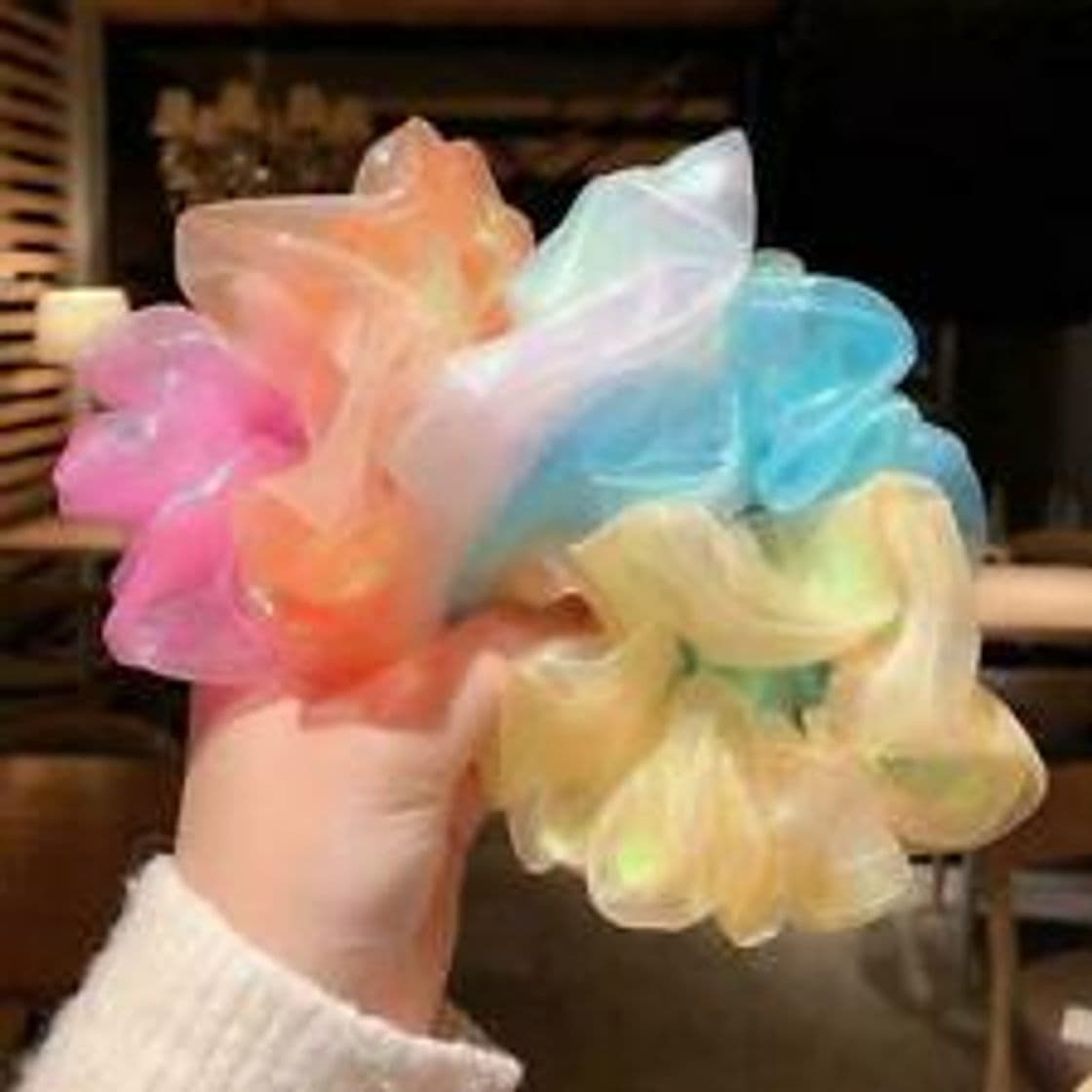 Product Coleteros de Gasa para Cabello,Coleteros de Tela Color Pastel,Pelo Bandas Scrunchy,Scrunchies Gasa