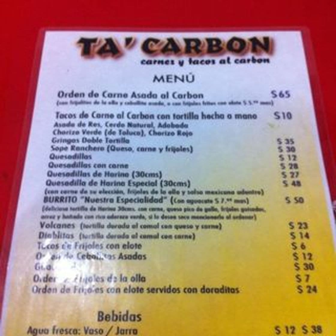 Restaurantes Ta' Carbón