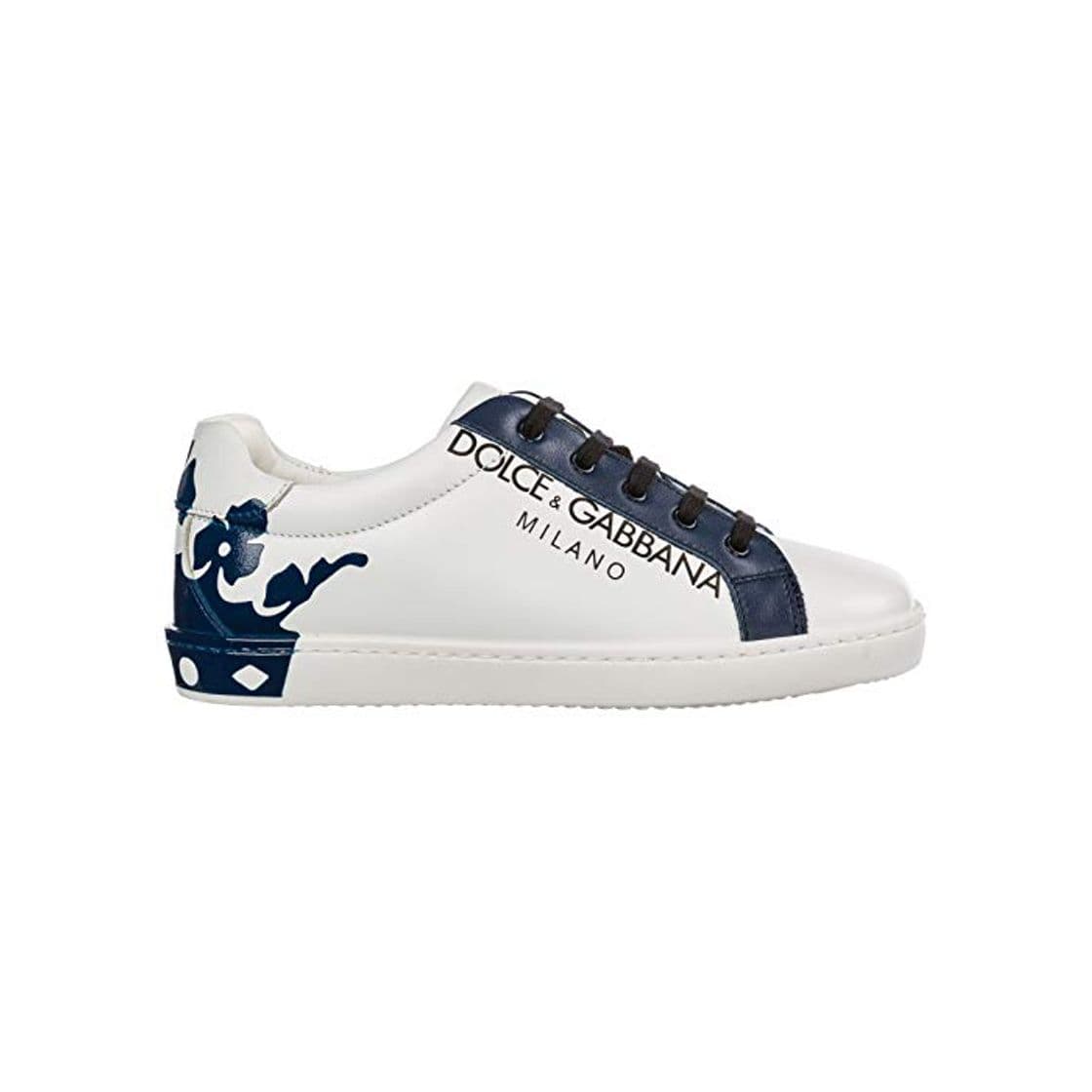 Moda Dolce&Gabbana ninos Dg King Zapatillas Bianco/BLU 31 EU