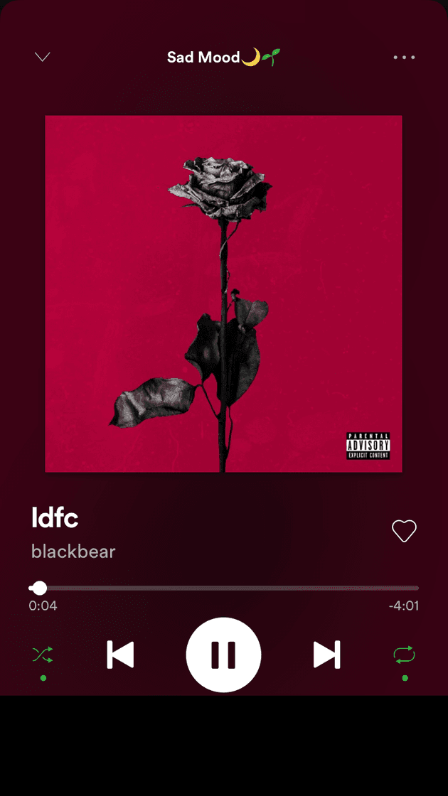 Canción Idfc. - Blackbear