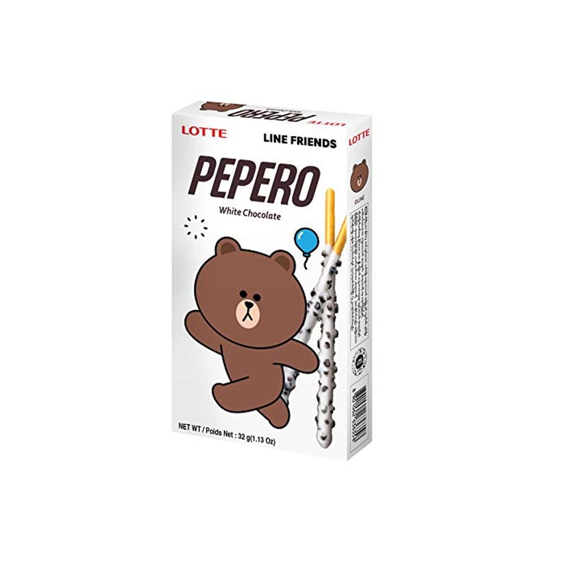 Producto Cookie Pepero de chocolate blanco LOTTE 32g Corea