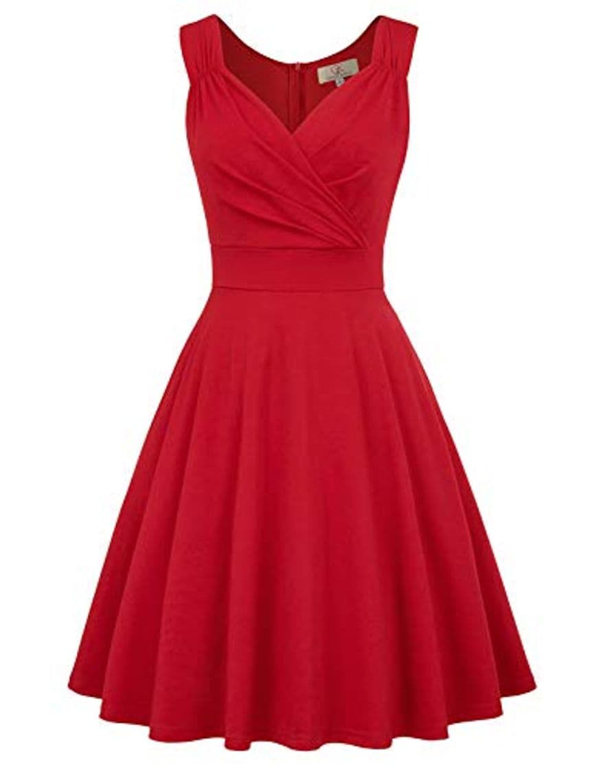 Moda GRACE KARIN Mujer Vestido Elegante Años 50 Vestido de Mujeres Rockabilly Clásico