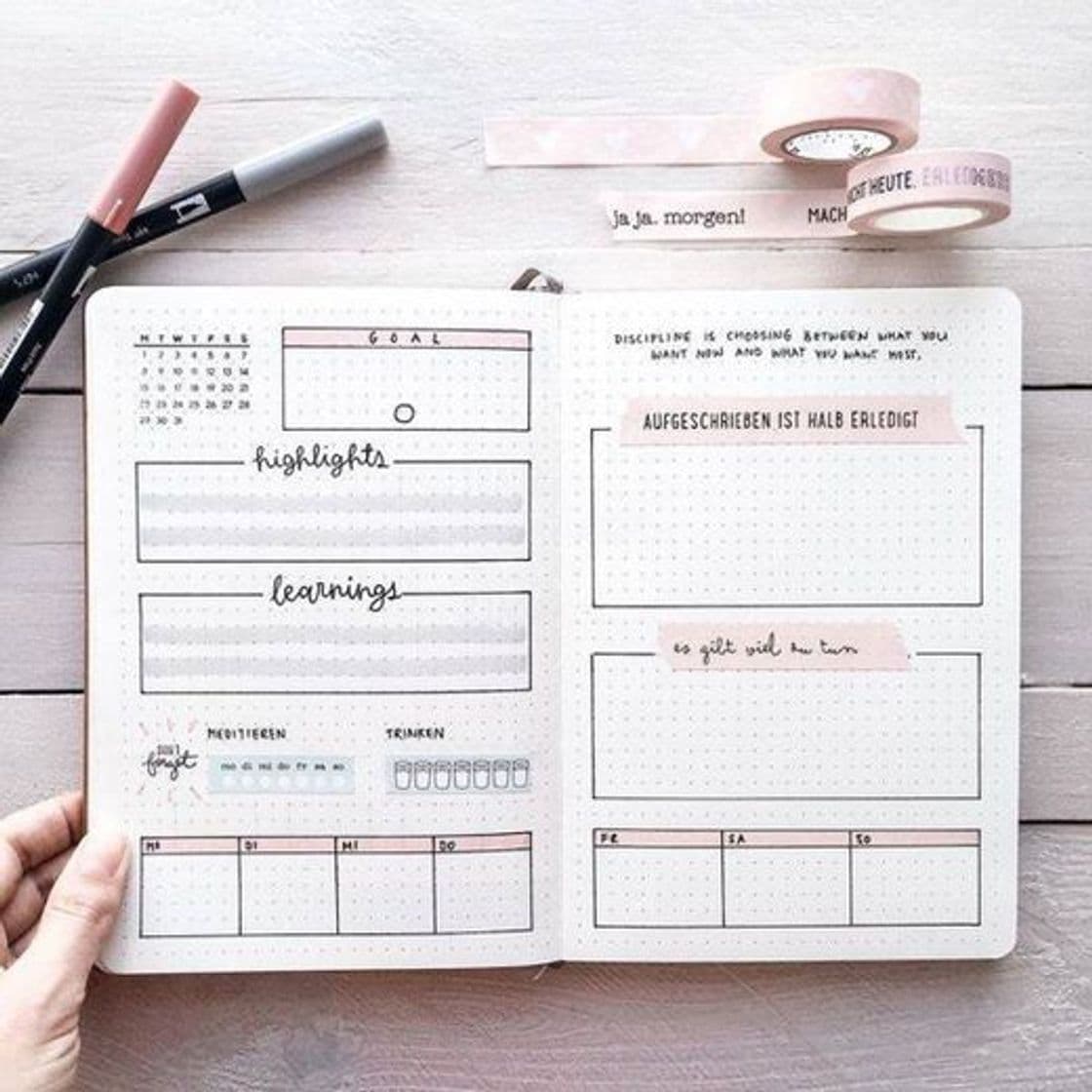 Fashion Bullet journal ideas