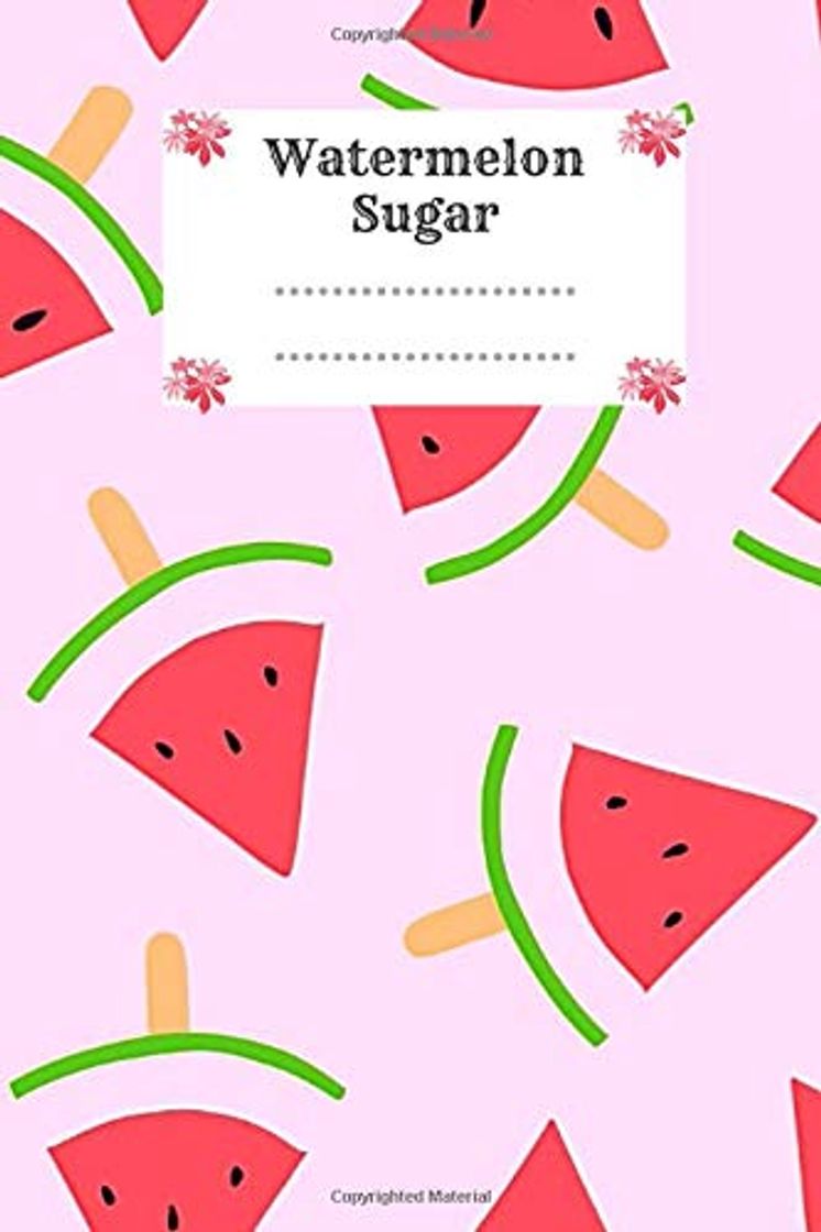 Book Watermelon Sugar: A lined Harry Styles Merch Notebook Journal for Journaling Watermelon Sugar Notebook lined blank college ruled pages