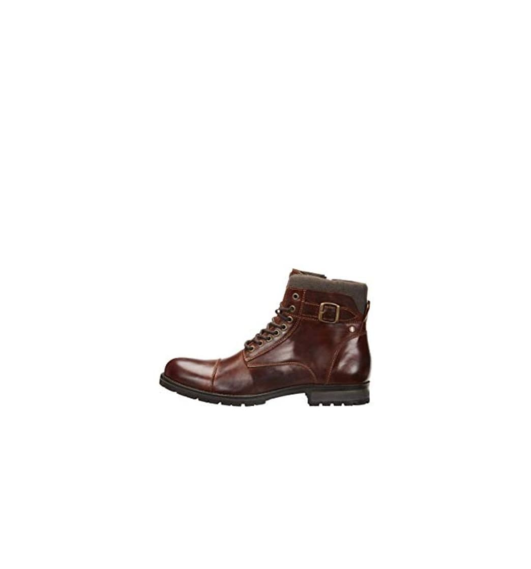 Producto JACK & JONES Jfwalbany Leather STS, Botas Estilo Motero para Hombre, Marrón