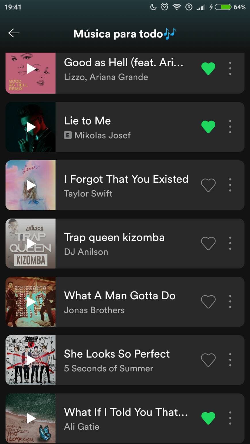 Moda Canciones de mi playlist