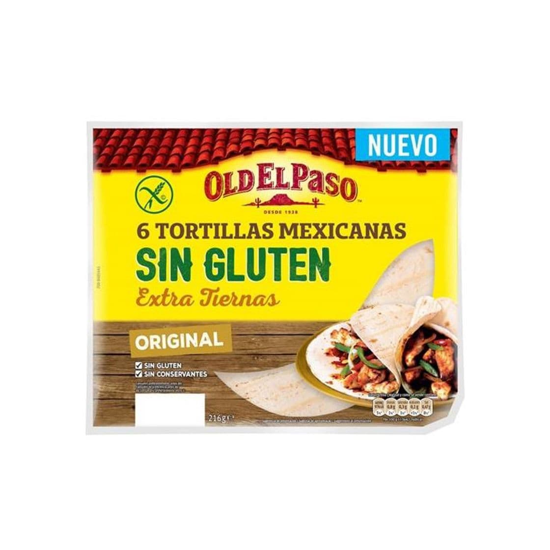 Product Tortilha sem glúten Old El Paso 