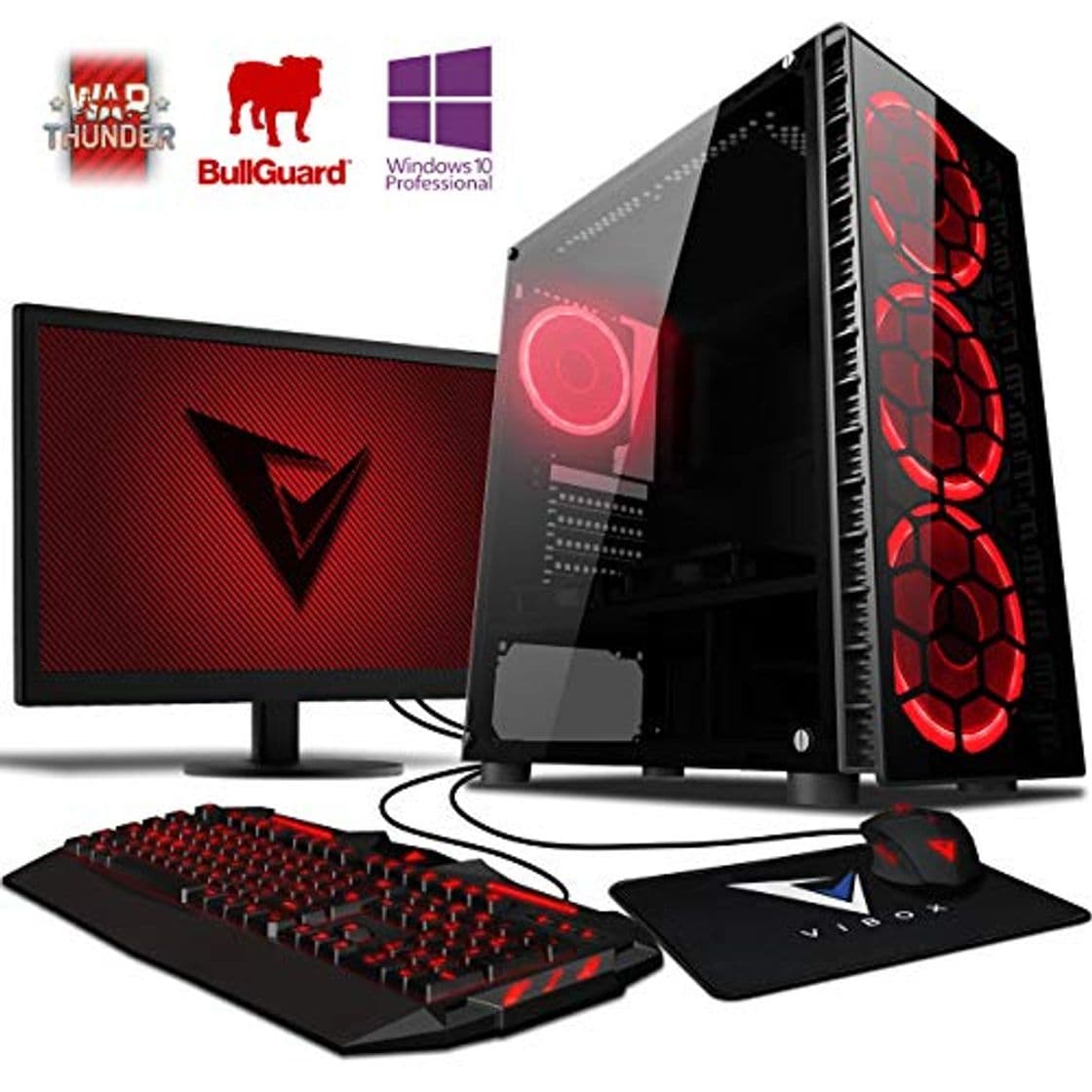 Product Vibox Pyro GS450-104 Gaming PC Ordenador de sobremesa con 2 Juegos Gratis,