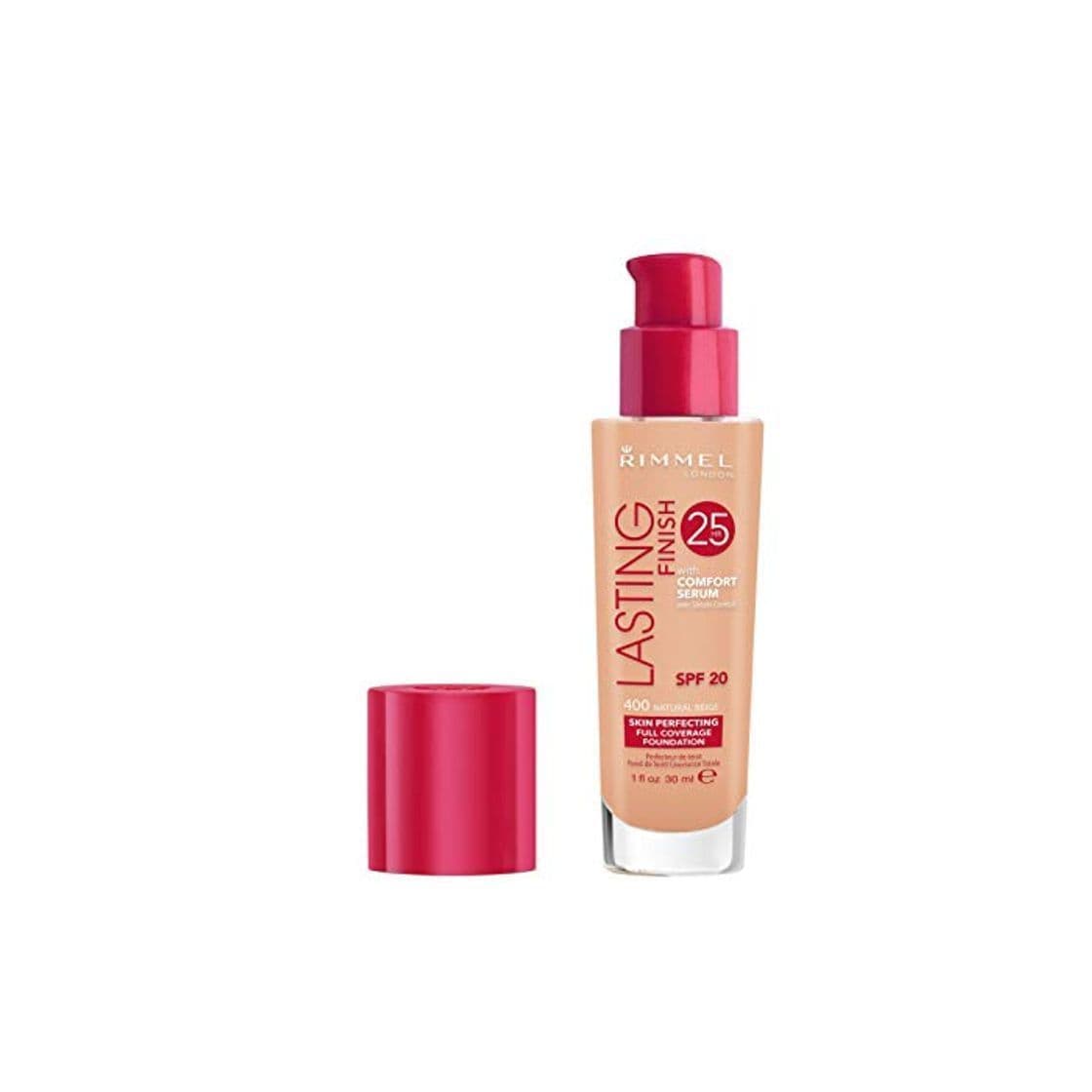 Belleza Rimmel London Lasting Finish Foundation 25H Base de Maquillaje Tono 400 Natural