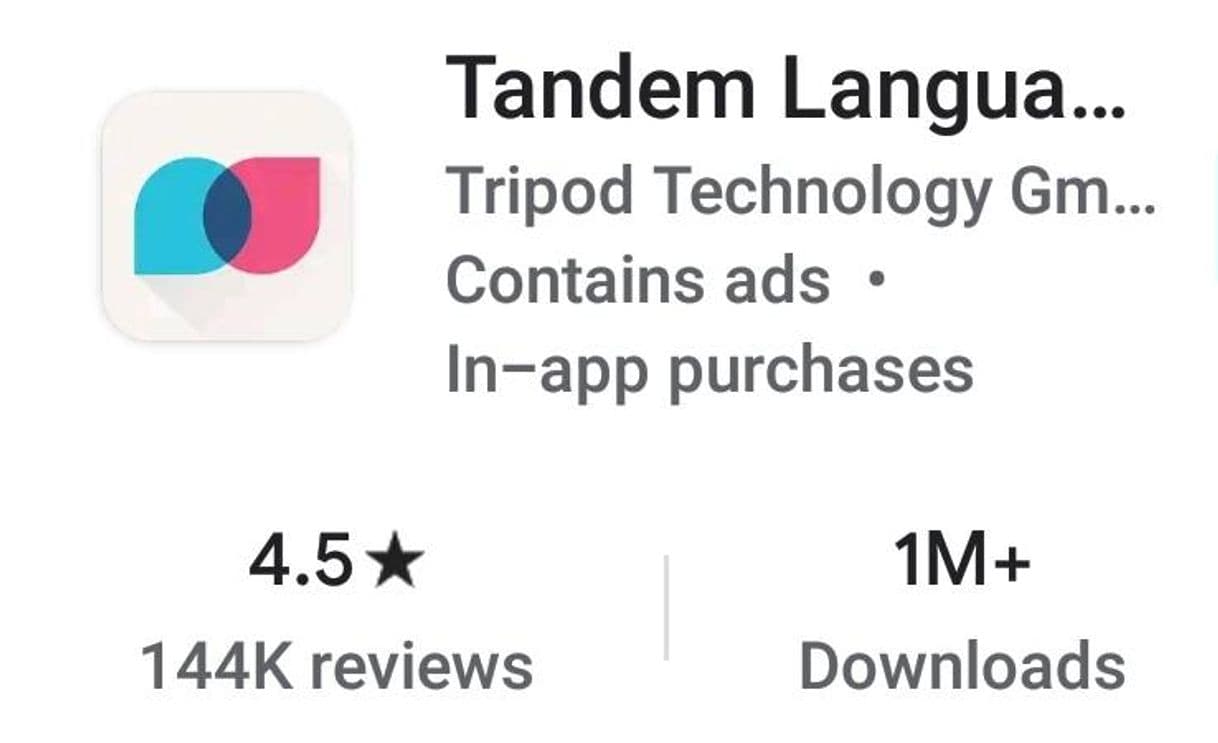 App Tandem Language Exchange: Speak & learn languages - Google Play