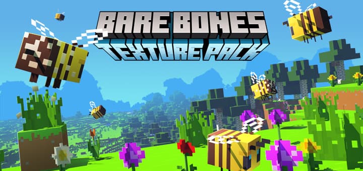 Moda Bare Bones Texture Pack (Trailer Minecraft 1.15)