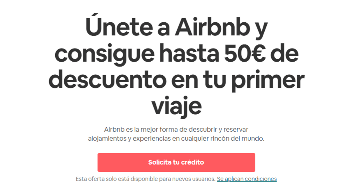 Fashion DESCUENTO Airbnb hasta 50€ 