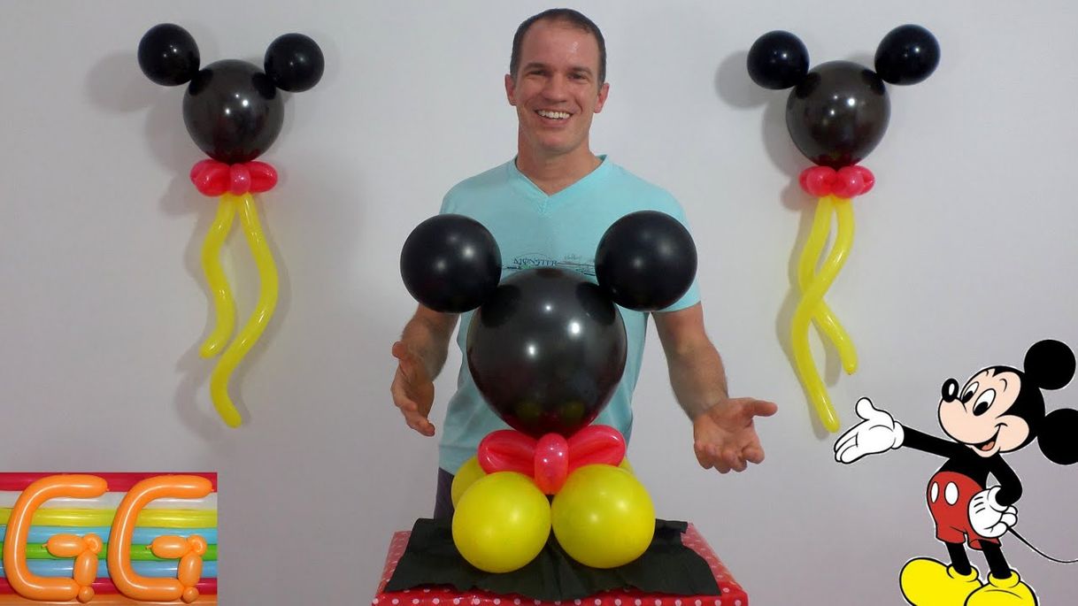 Fashion centros de mesa de mickey mouse - decoracion con globos - YouTube